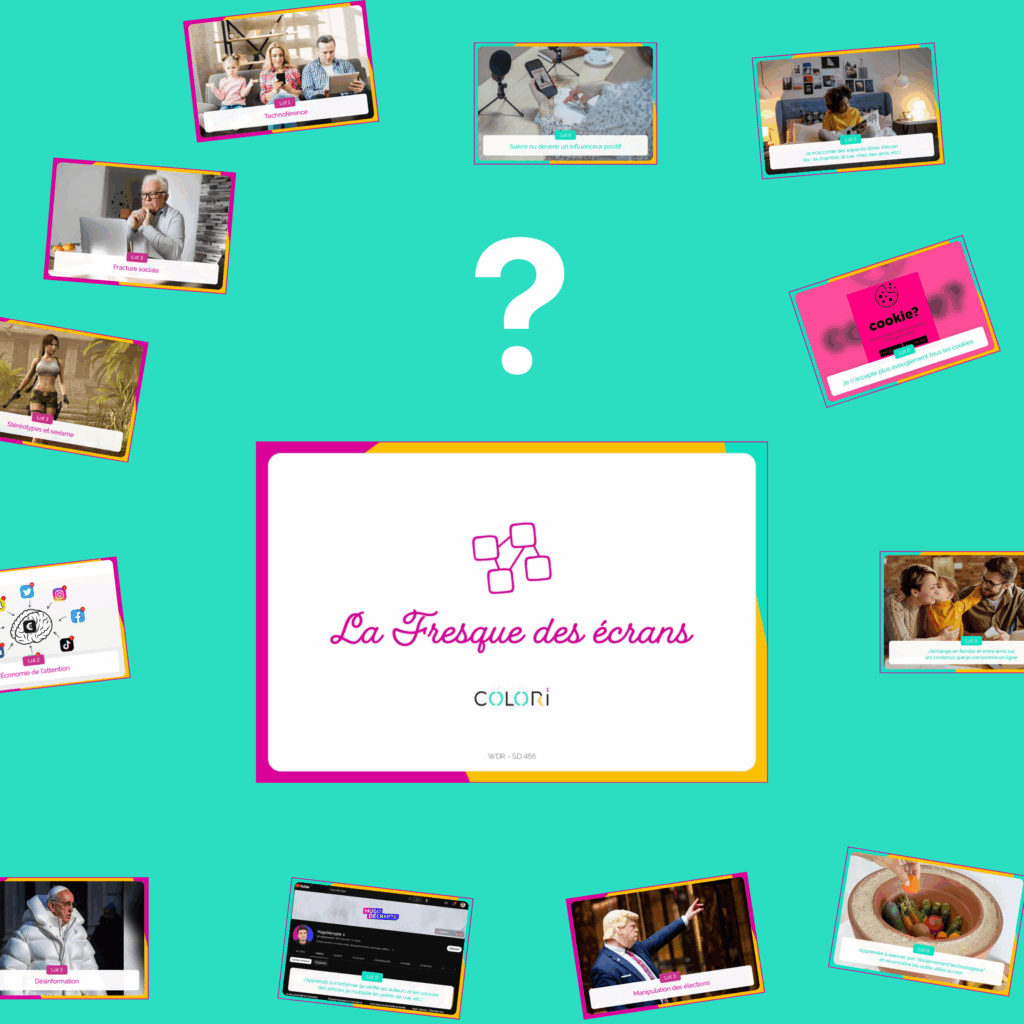 la fresque des écrans Colori
